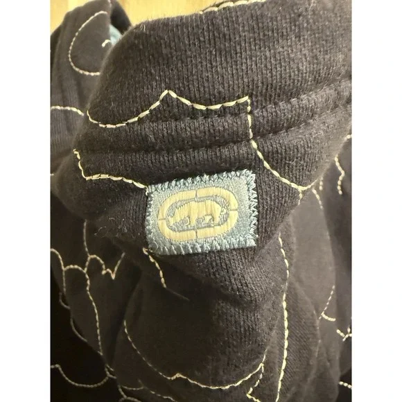 Vintage Y2K Ecko UNLTD Full Zip Hoodie Size 5XL Embroidered Rhino Cybergoth Rare